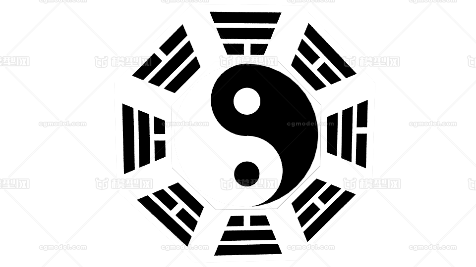 八卦阵 场景装饰平模型-场景部件模型库-Maya(.ma/.mb)模型下载-cg模型网
