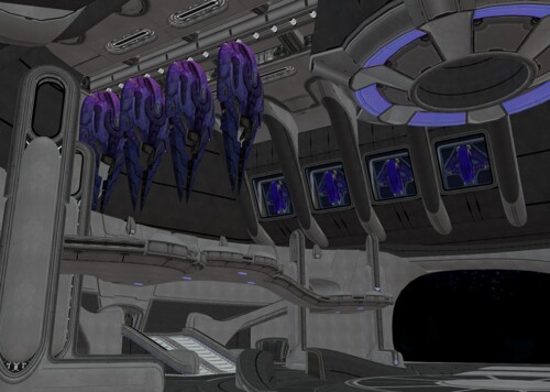 太空母舰 太空战舰 太空航母 太空母舰 内部完整!科幻航空母舰!