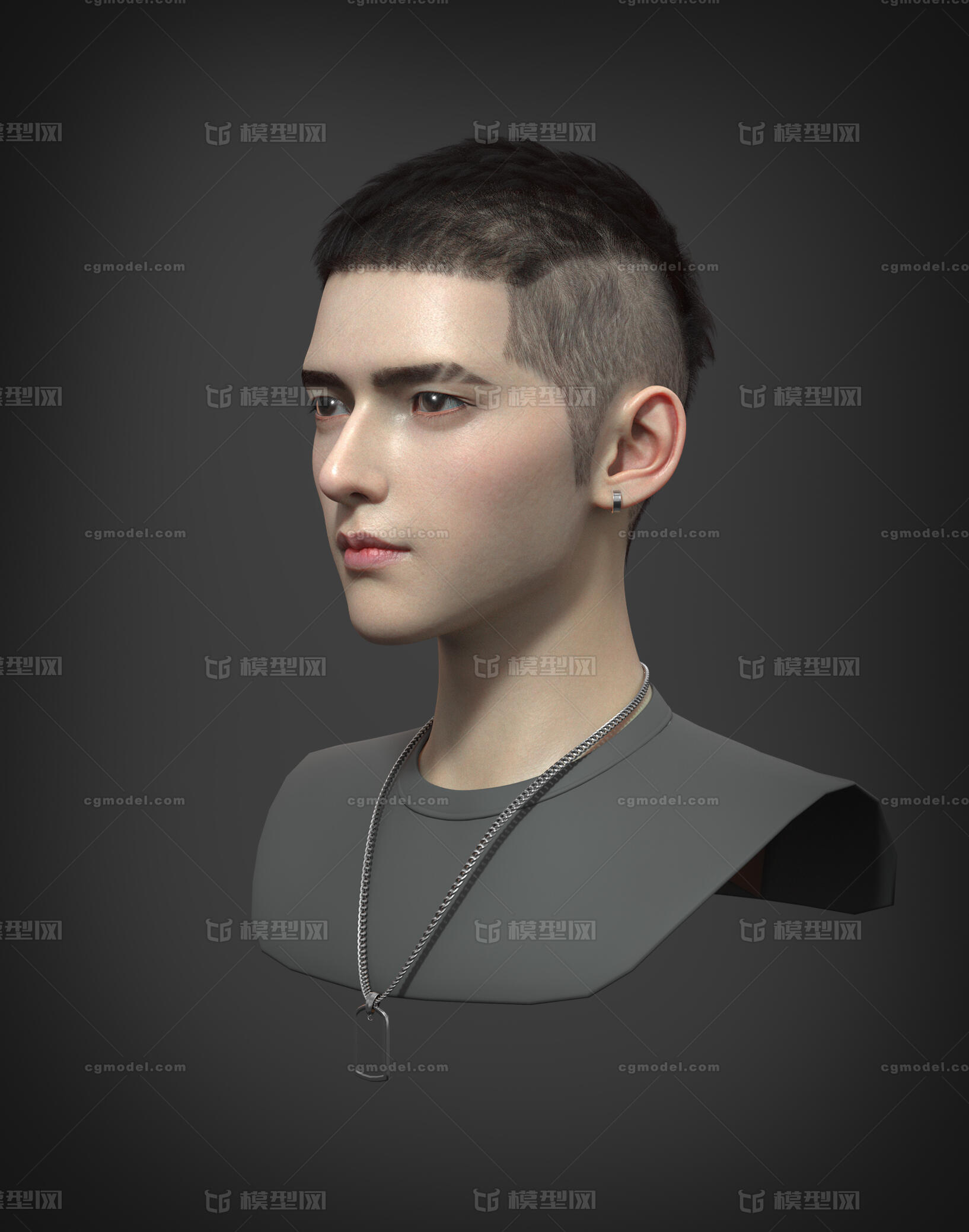人 欧巴模型-男人模型库-Zbrush(.ztl/.zbp)模型下载-cg模型网