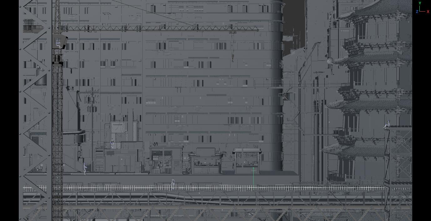 练习——UE5 赛博城市模型 - 场景/空间/建筑 - 作品模型 - CG模型网
