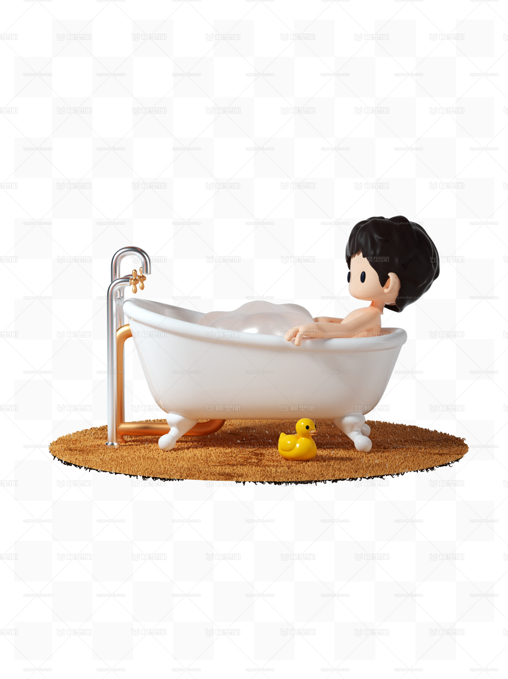 小男孩洗澡农村-图库-五毛网