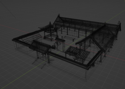 PBR古代建筑 古代民房模型-古代场景模型库-FBX(.fbx)模型下载-cg模型网
