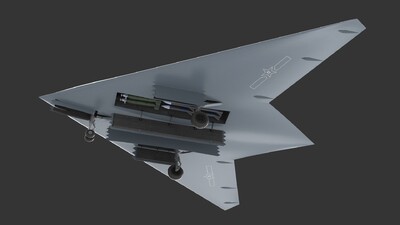 攻击11无人机 攻11模型-无人机模型库-3ds Max(.max)模型下载-cg模型网