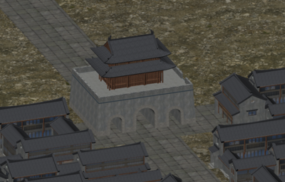 古代城池模型模型-历史建筑模型库-3ds Max(.max)模型下载-cg模型网