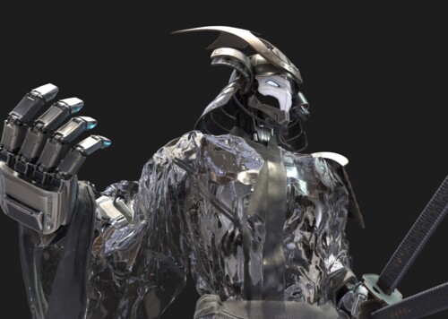 武士机器人 武士机器战士 二刀流杀人机器 武士风 机器人!