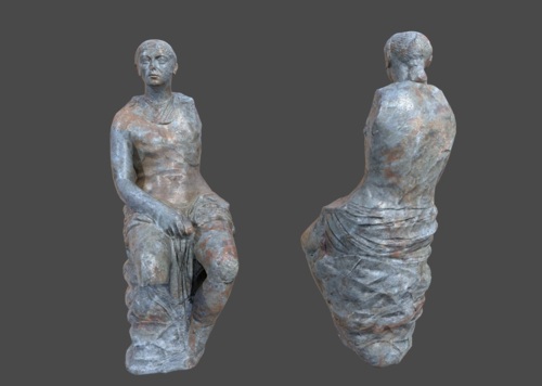古希腊断臂雕像男图片