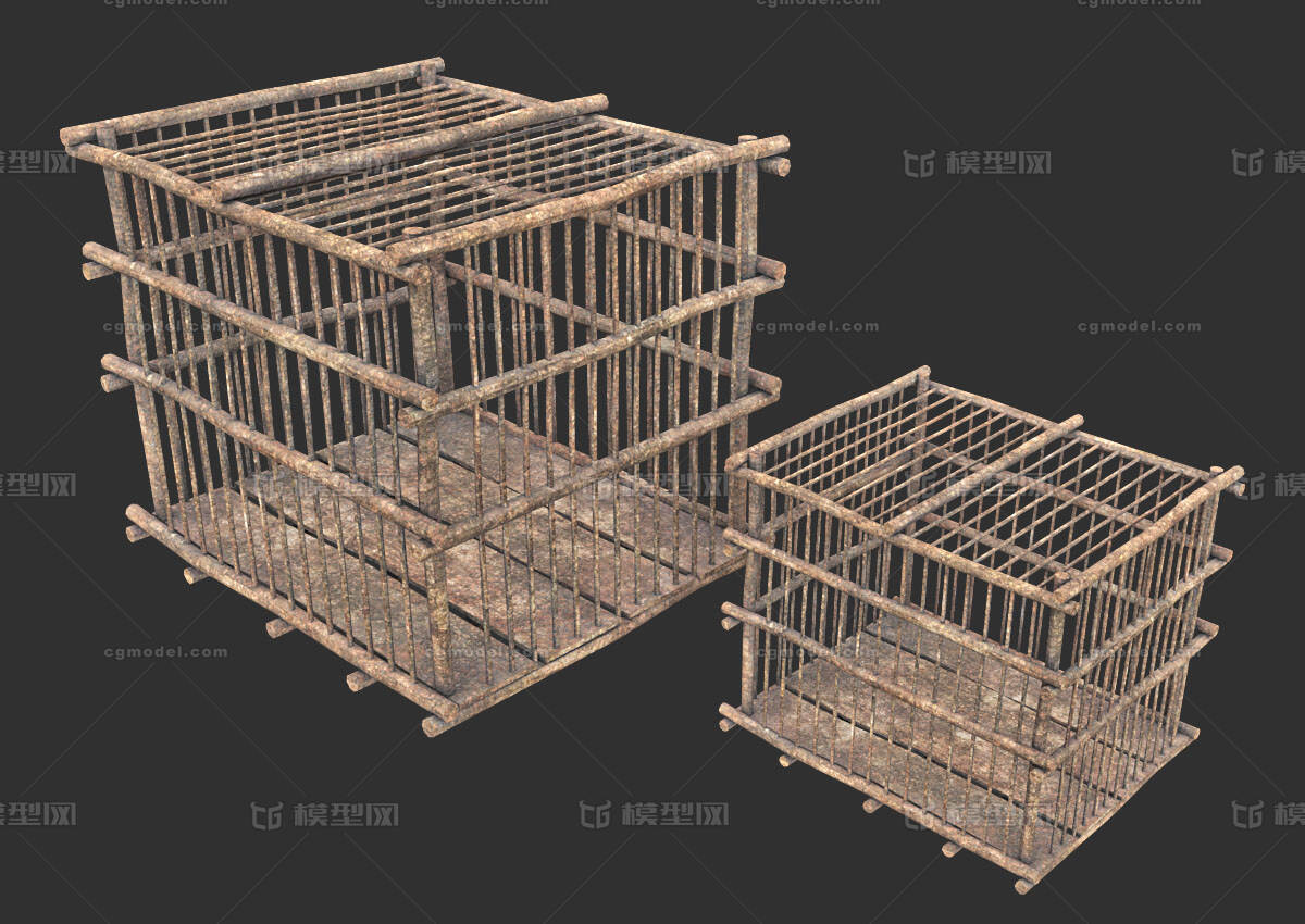 笼子 牢笼模型-其他模型库-FBX(.fbx)模型下载-cg模型网
