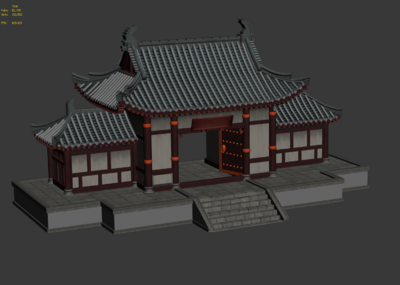 三渲二 明清建筑模型-古代场景模型库-3ds Max(.max)模型下载-cg模型网