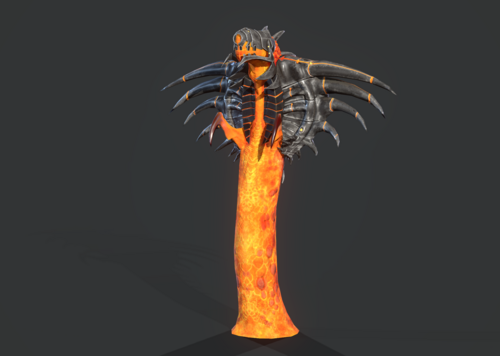 岩浆兽 次时代火龙 机械铠甲龙 地龙 大boss 关主 带动画