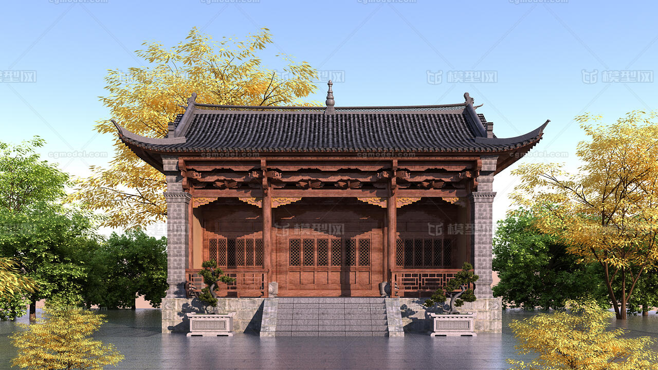 古代建筑 写实模型-历史建筑模型库-3ds Max(.max)模型下载-cg模型网
