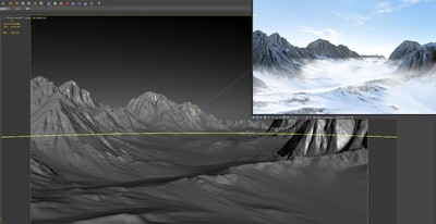 雪山 冰山场景模型-自然场景模型库-3ds Max(.max)模型下载-cg模型网