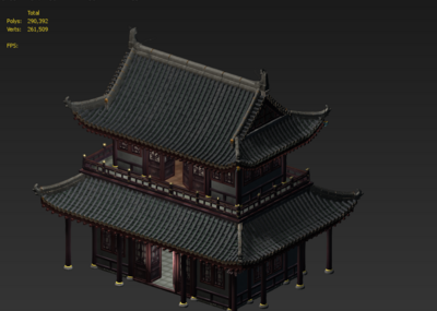 写实古代建筑 古建模型-古代场景模型库-3ds Max(.max)模型下载-cg模型网