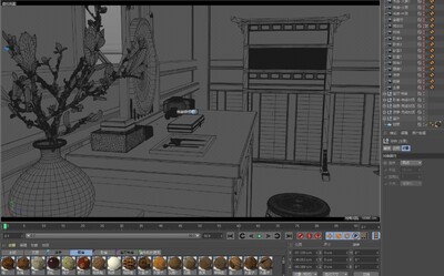 古代院子内外整套完整版(古风 次时代模型-古代场景模型库-Cinema 4D(.c4d)模型下载-cg模型网