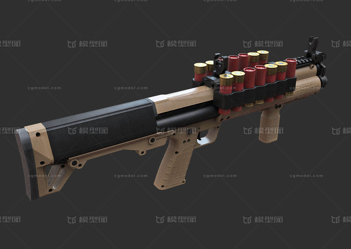 散弹枪 泵动霰弹枪模型-枪械模型模型库-FBX(.fbx)模型下载-cg模型网
