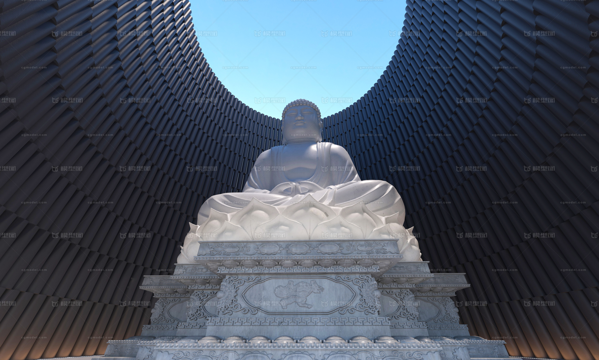 佛 佛教模型-现代场景模型库-3ds Max(.max)模型下载-cg模型网