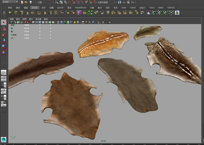 六张兽皮 毛皮模型-其他模型库-3ds Max(.max)模型下载-cg模型网