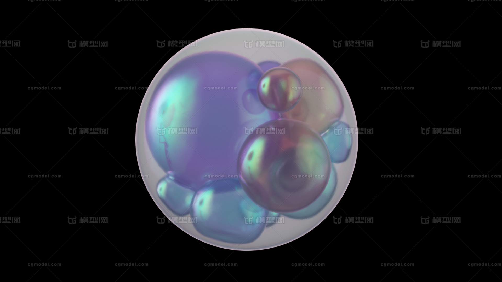细胞结构 分子分解模型-细胞模型库-Cinema 4D(.c4d)模型下载-cg模型网