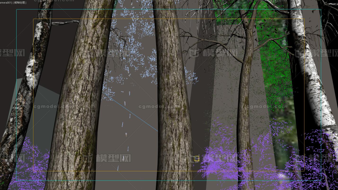 树林 山林模型-自然场景模型库-3ds Max(.max)模型下载-cg模型网