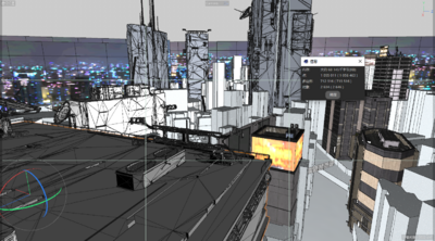 赛博朋克科幻夜景城市c4d工程模型-科幻场景模型库-Cinema 4D(.c4d)模型下载-cg模型网