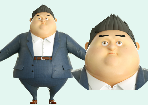 卡通胖老板 boss