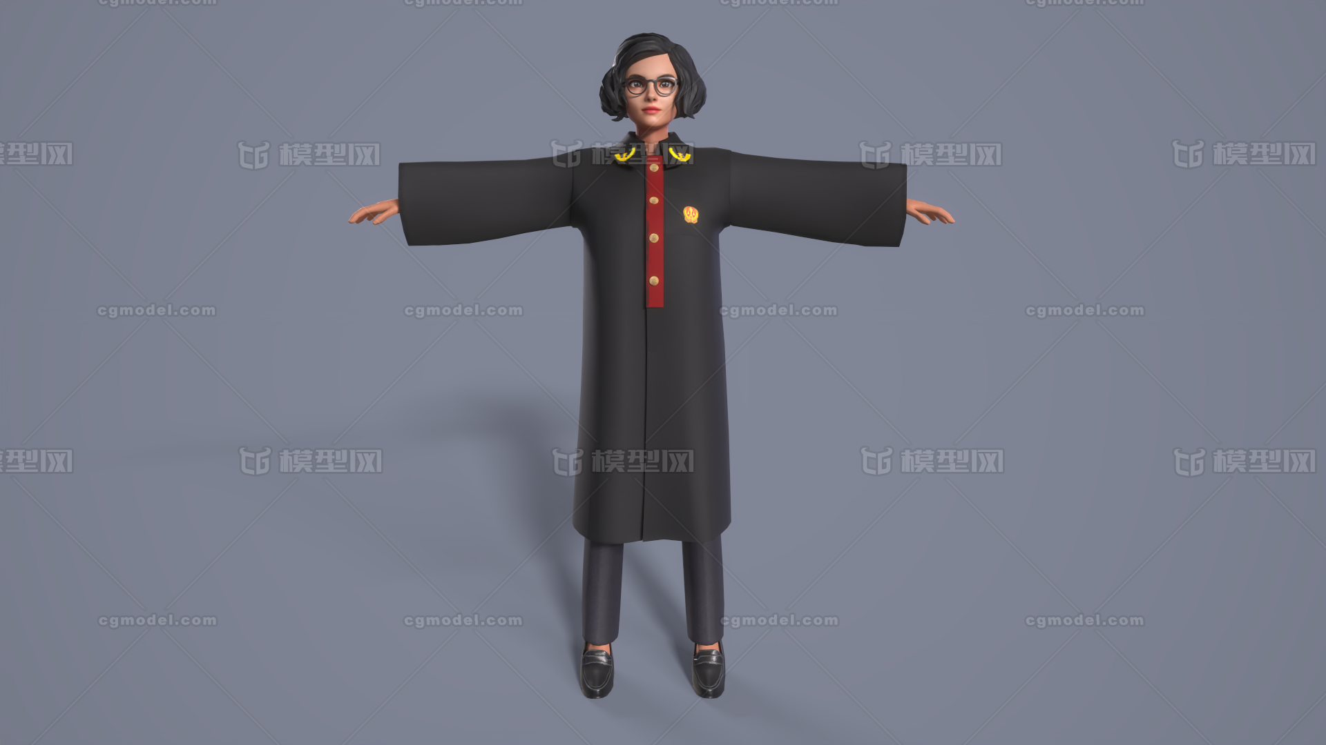 法官 法袍模型-女人模型库-3ds Max(.max)模型下载-cg模型网