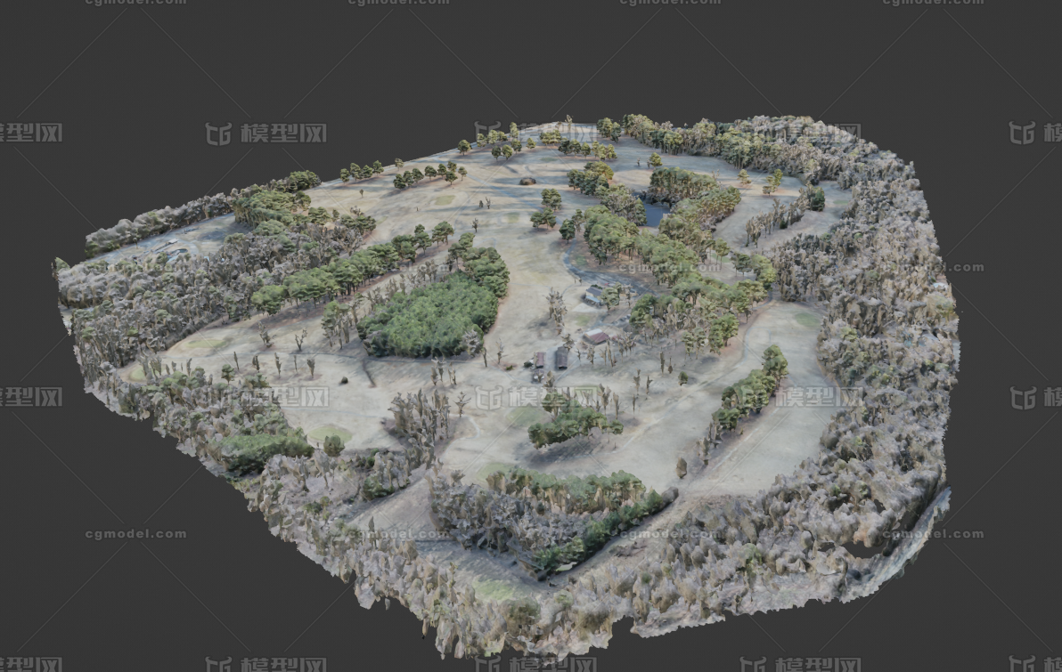 自然场景 场景部件模型-自然场景模型库-glTF(.gltf/.glb)模型下载-cg模型网