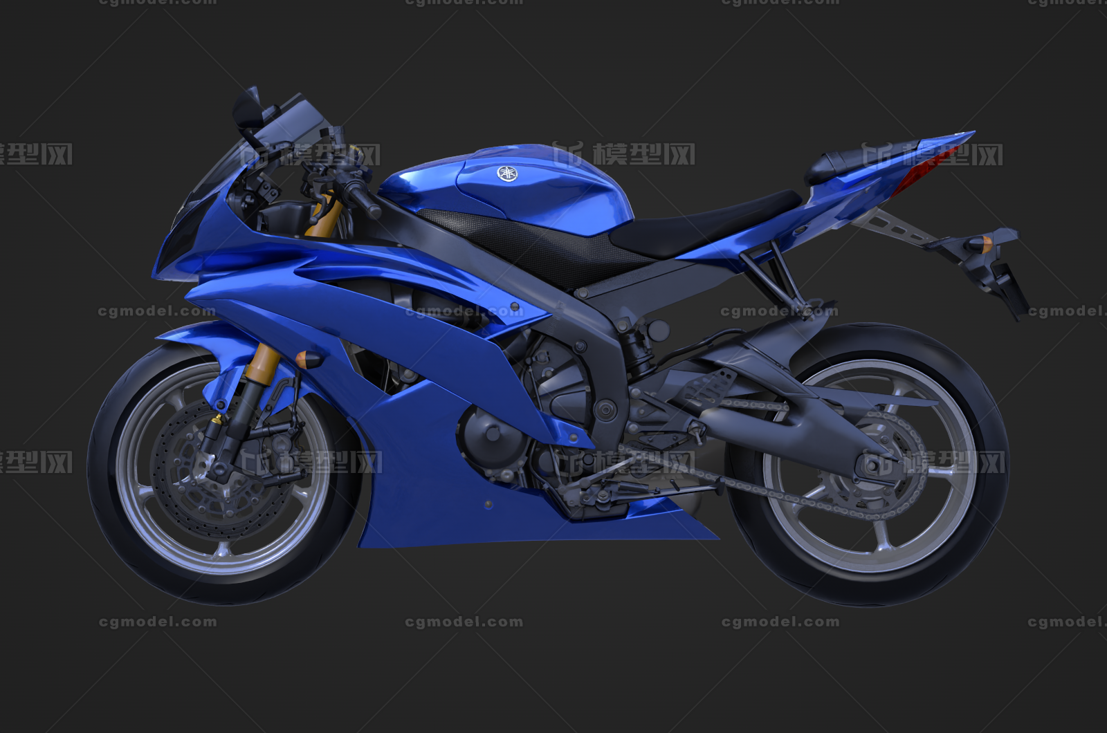 YAM-雅马-哈-AHA R6模型-摩托车模型库-Cinema 4D(.c4d)模型下载-cg模型网