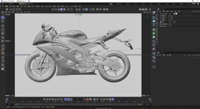 YAM-雅马-哈-AHA R6模型-摩托车模型库-Cinema 4D(.c4d)模型下载-cg模型网