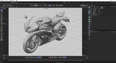 YAM-雅马-哈-AHA R6模型-摩托车模型库-Cinema 4D(.c4d)模型下载-cg模型网