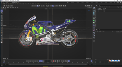 Yama-ha M1模型-摩托车模型库-Cinema 4D(.c4d)模型下载-cg模型网