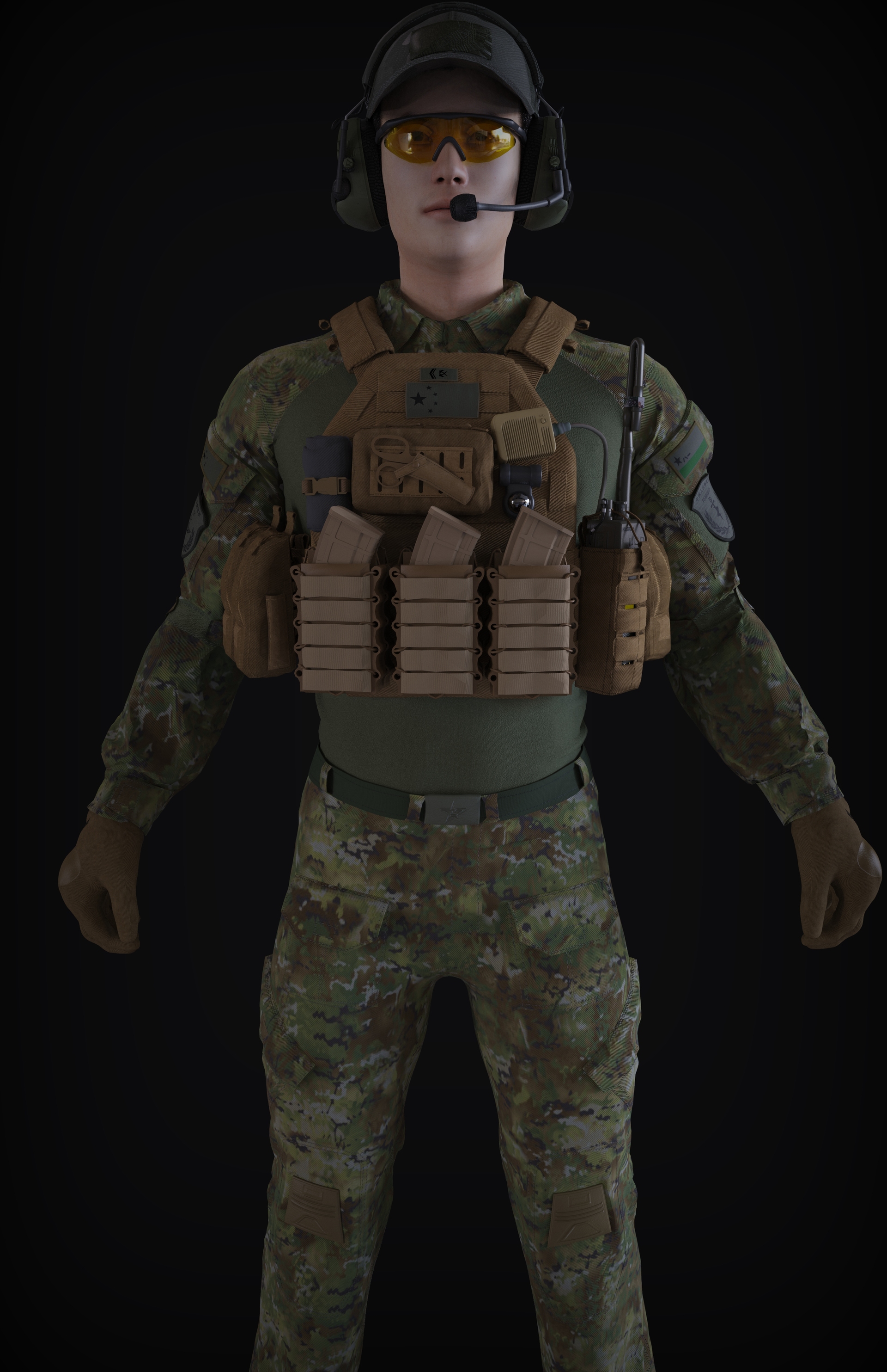 士兵PLA模型 - 角色/人物/生物 - 作品模型 - CG模型网