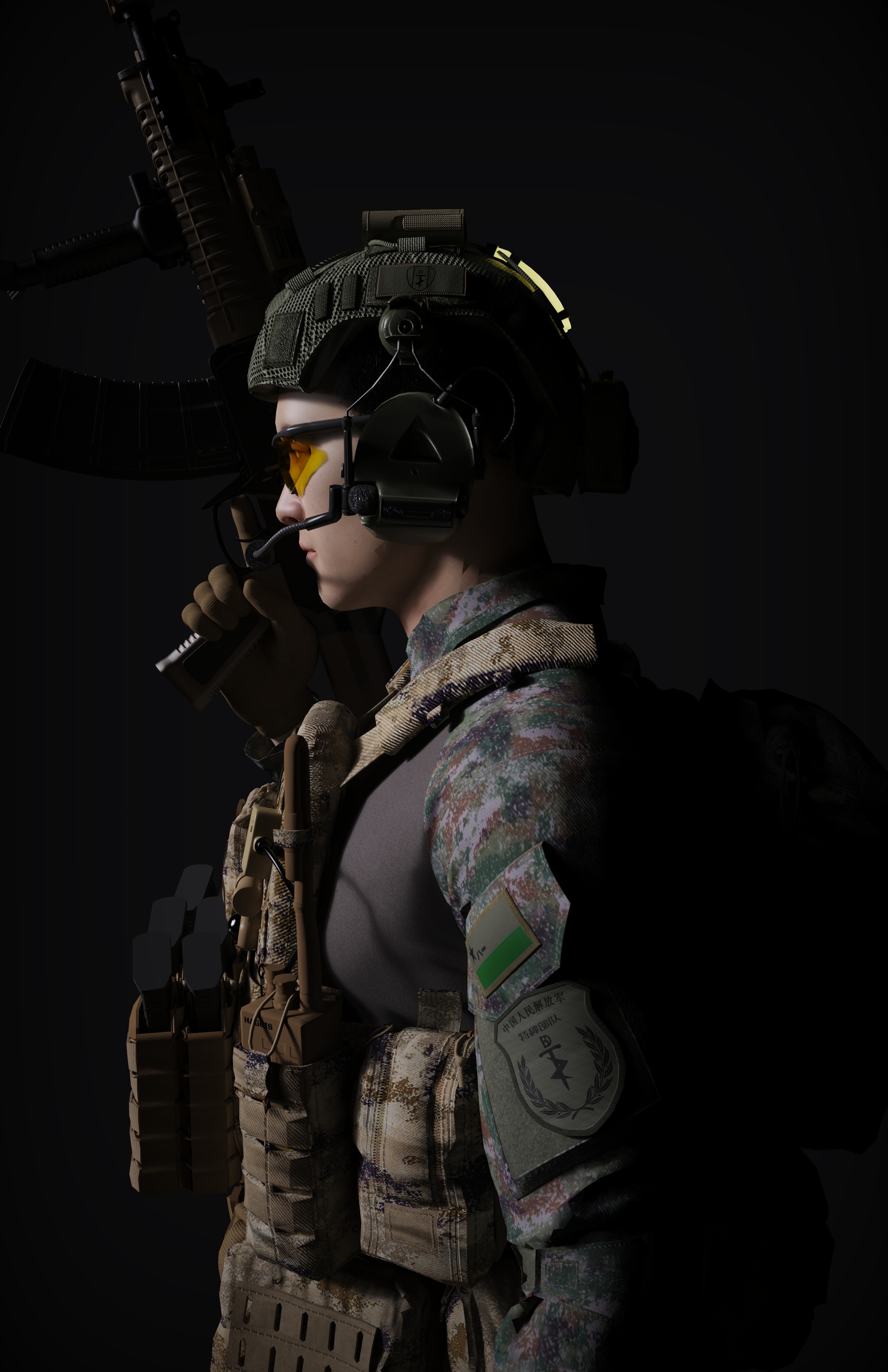 士兵PLA模型 - 角色/人物/生物 - 作品模型 - CG模型网