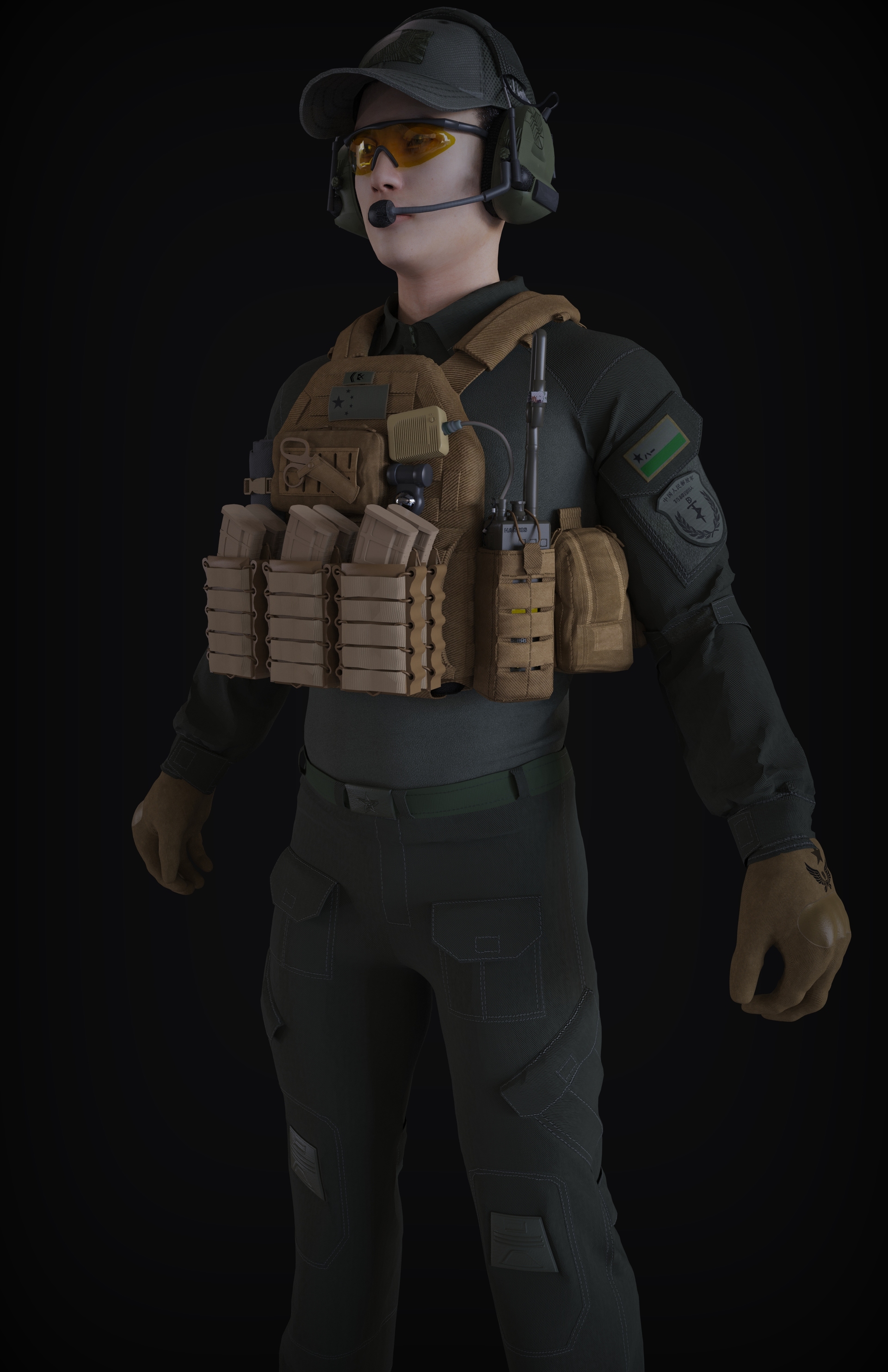 士兵PLA模型 - 角色/人物/生物 - 作品模型 - CG模型网