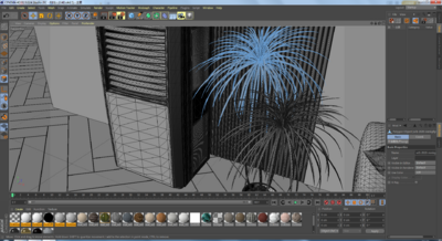 OC工程-室内场景工程立体空调模型沙发模型-客厅模型库-Cinema 4D(.c4d)模型下载-cg模型网