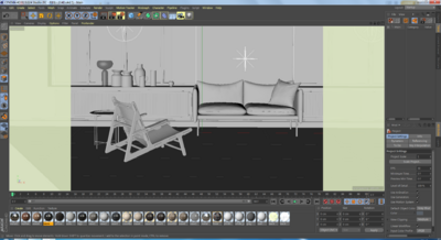 室内场景模型vray工程 家居室内写实模型模型-客厅模型库-Cinema 4D(.c4d)模型下载-cg模型网