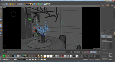 室内餐厅场景工程 室内场景渲染模型-客厅模型库-Cinema 4D(.c4d)模型下载-cg模型网