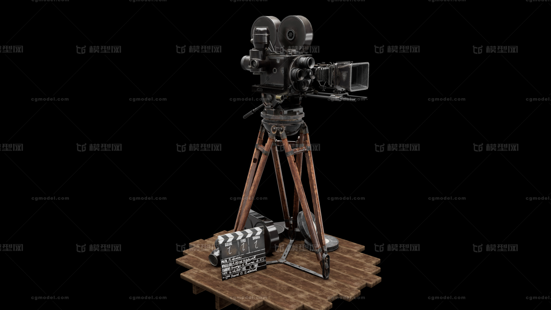 PBR 老式摄像机模型-摄像设备模型库-Cinema 4D(.c4d)模型下载-cg模型网
