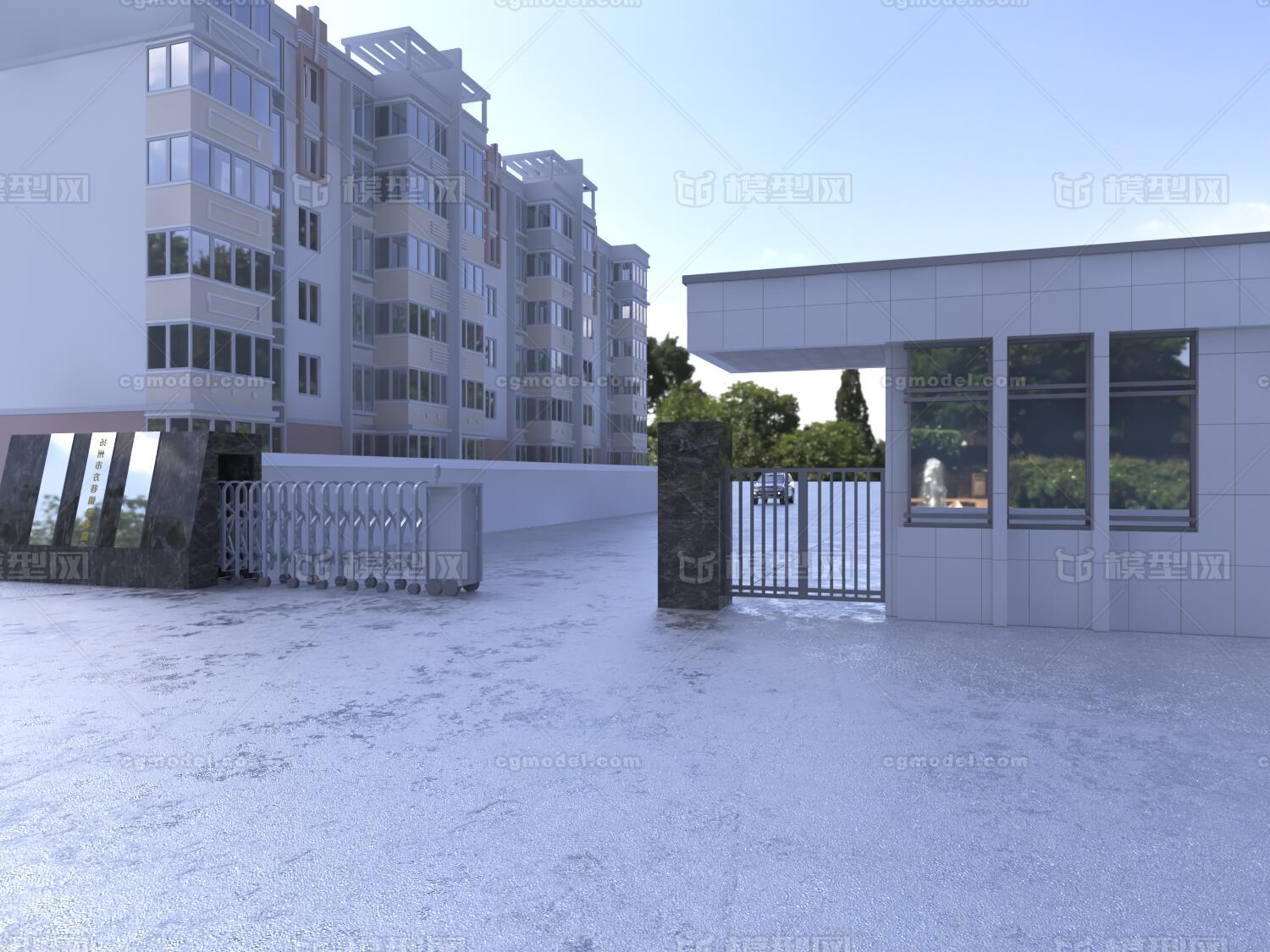 工厂 厂房模型-现代场景模型库-3ds Max(.max)模型下载-cg模型网