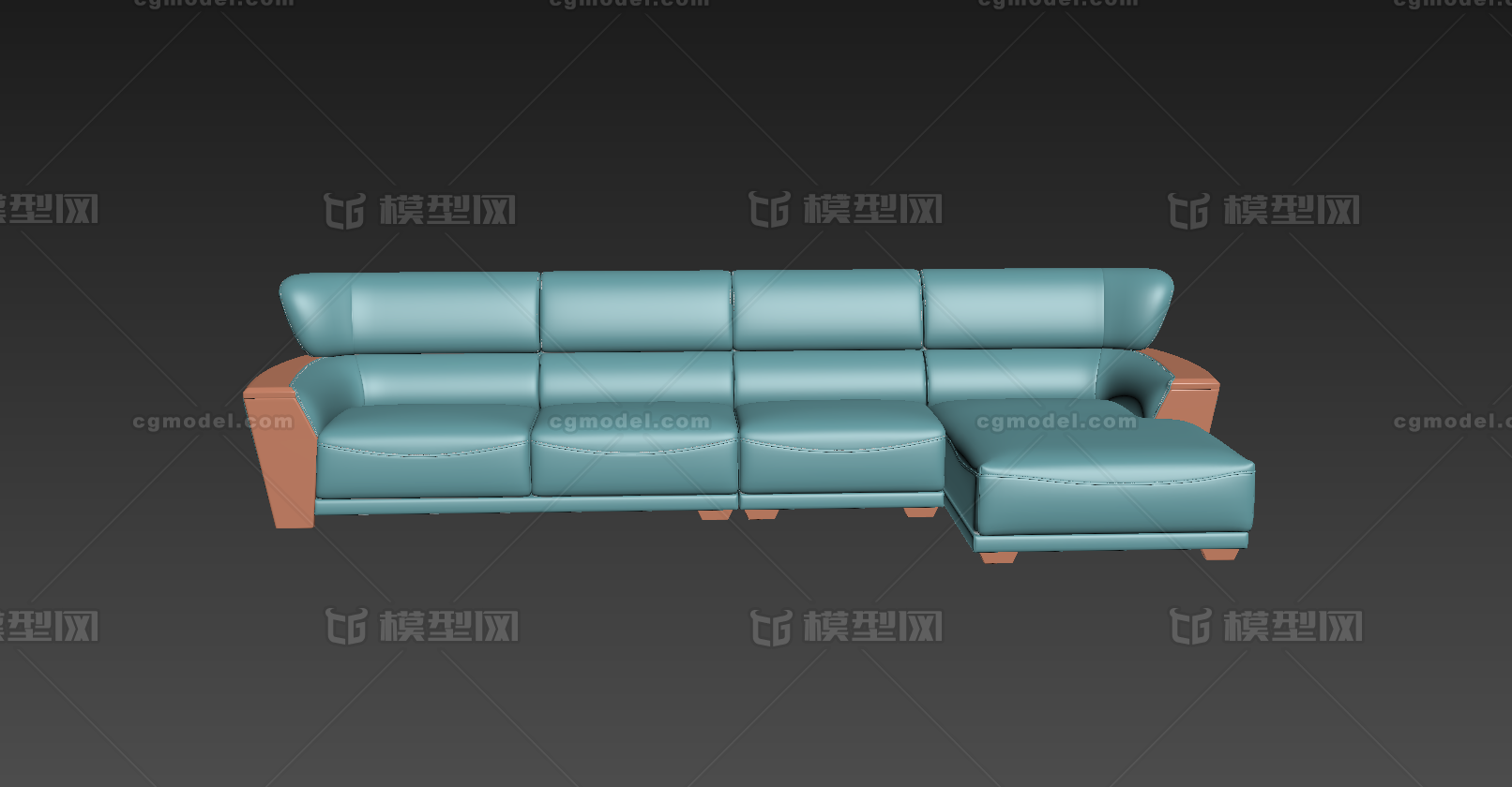 转角沙发 美式沙发模型-沙发模型库-3ds Max(.max)模型下载-cg模型网