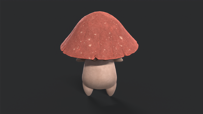 可爱的蘑菇 蘑菇人模型-真菌模型库-3ds Max(.max)模型下载-cg模型网
