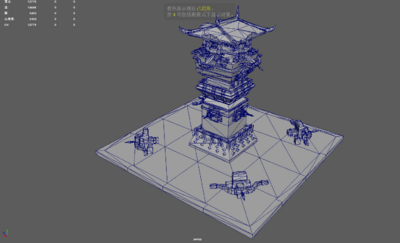 防御塔 箭塔模型-历史建筑模型库-Maya(.ma/.mb)模型下载-cg模型网