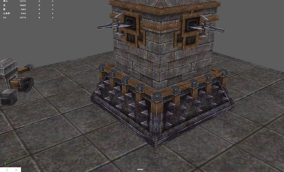 防御塔 箭塔模型-历史建筑模型库-Maya(.ma/.mb)模型下载-cg模型网