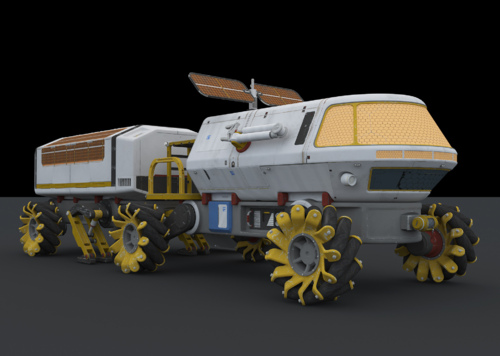 月球车 火星矿车 外星采矿车 科幻运输车 科幻卡车 科幻飞船 外星矿车