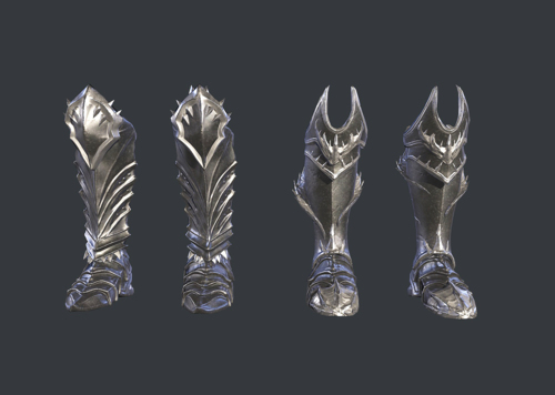 战靴 骑士靴 铁靴 战士装备 护腿