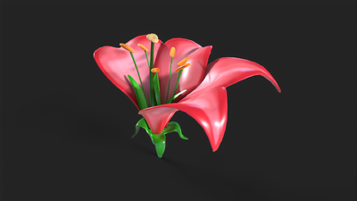 花的解剖 花朵模型-花卉模型库-3ds Max(.max)模型下载-cg模型网