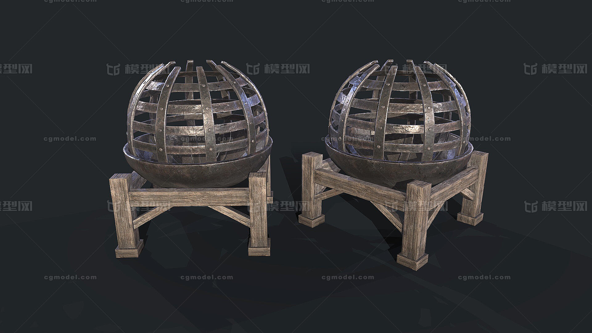 PBR 次世代模型-场景部件模型库-3ds Max(.max)模型下载-cg模型网