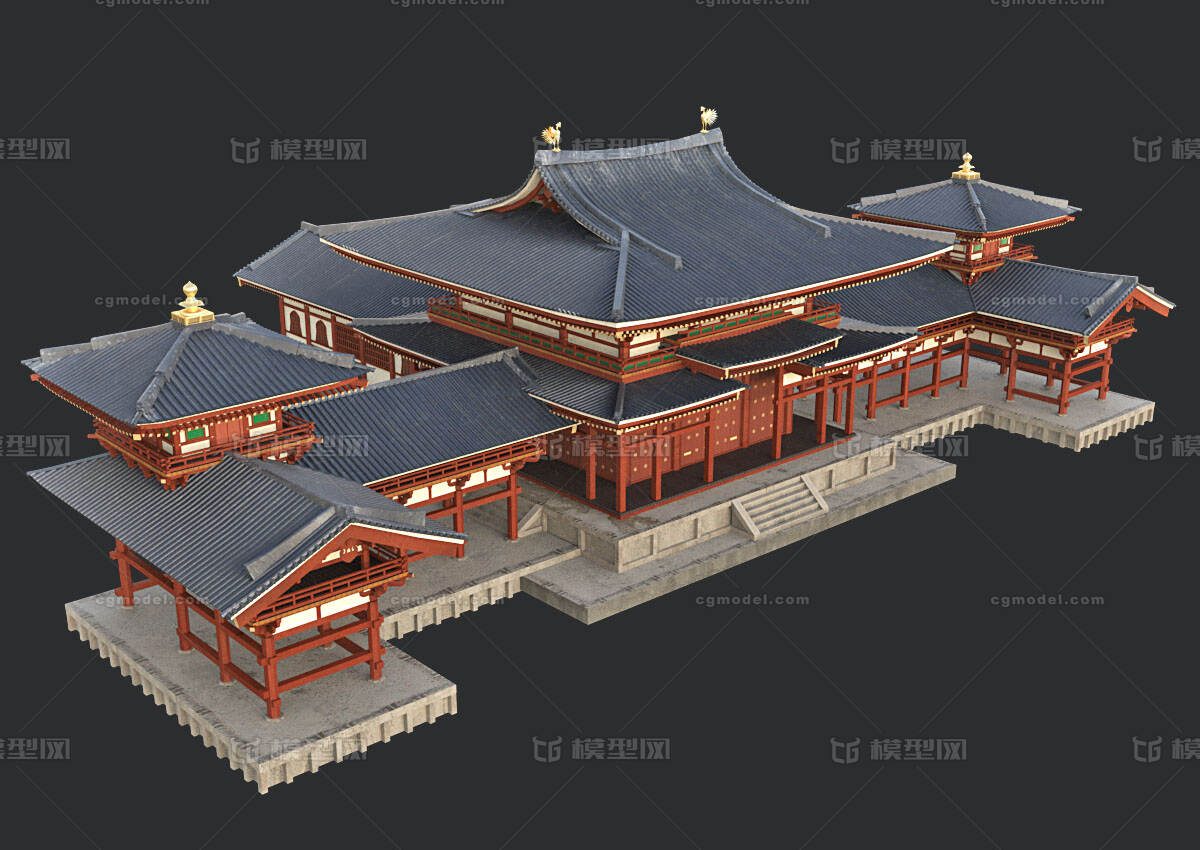 PBR次世代 古代建筑模型-历史建筑模型库-FBX(.fbx)模型下载-cg模型网