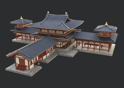 PBR次世代 古代建筑模型-历史建筑模型库-FBX(.fbx)模型下载-cg模型网
