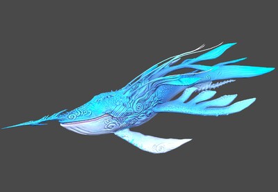 鲲 山海经模型-神话/幻想模型库-FBX(.fbx)模型下载-cg模型网