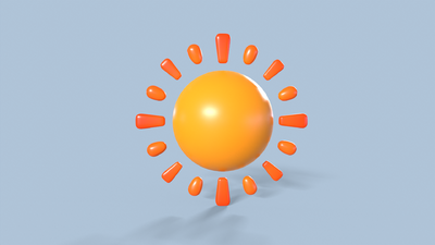 卡通太阳 卡通角色模型-自然场景模型库-3ds Max(.max)模型下载-cg模型网
